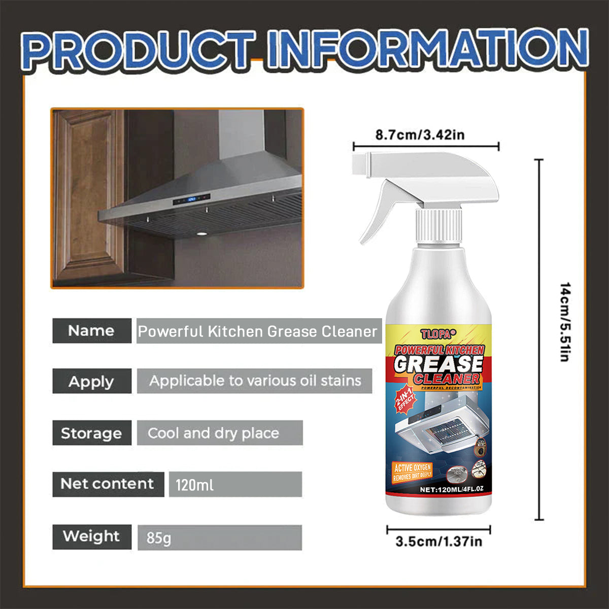 ⏰Last Day Promotion: 80% OFF🔥 TLOPA® All‑Surface Kitchen Bubble Cleaner