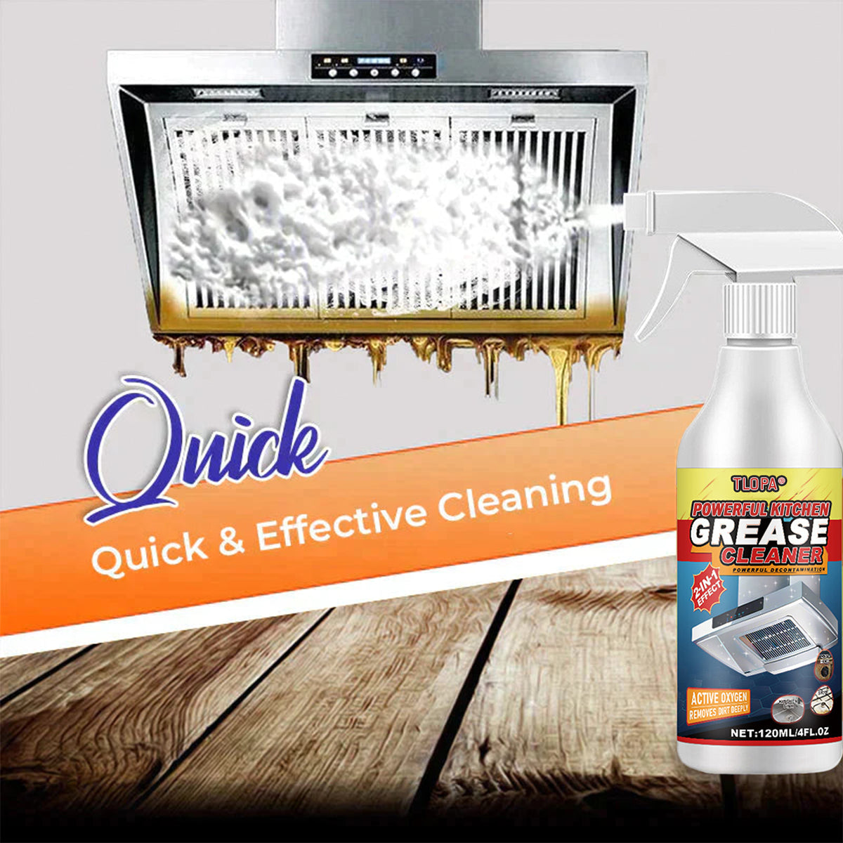 ⏰Last Day Promotion: 80% OFF🔥 TLOPA® All‑Surface Kitchen Bubble Cleaner