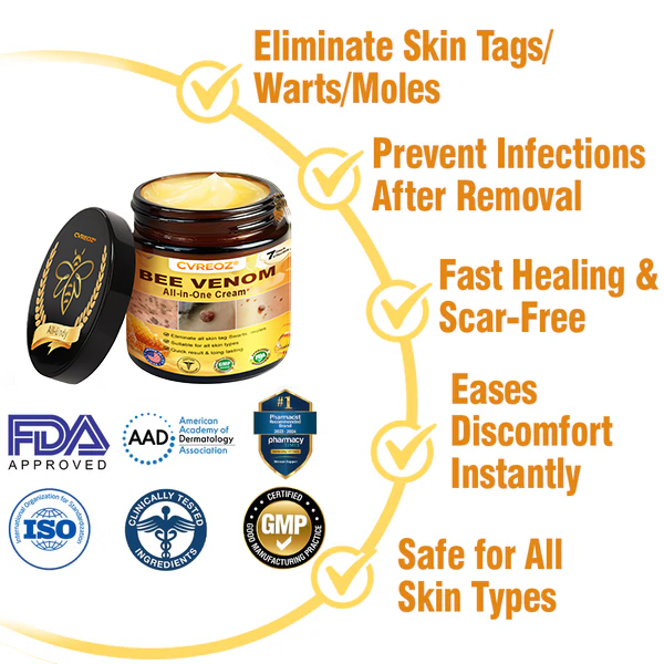 ⏰Last Day Promotion: 60% OFF🔥Cvreoz® Bee Venom All-in-One Cream