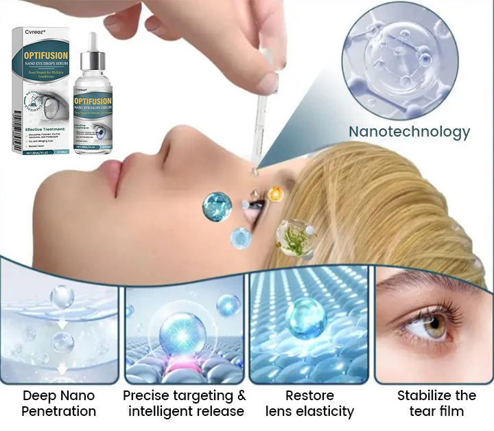 ⏰ Last Day Promotion: 50% OFF 🔥 Cvreoz® OptiFusion Nano Eye Drops Serum