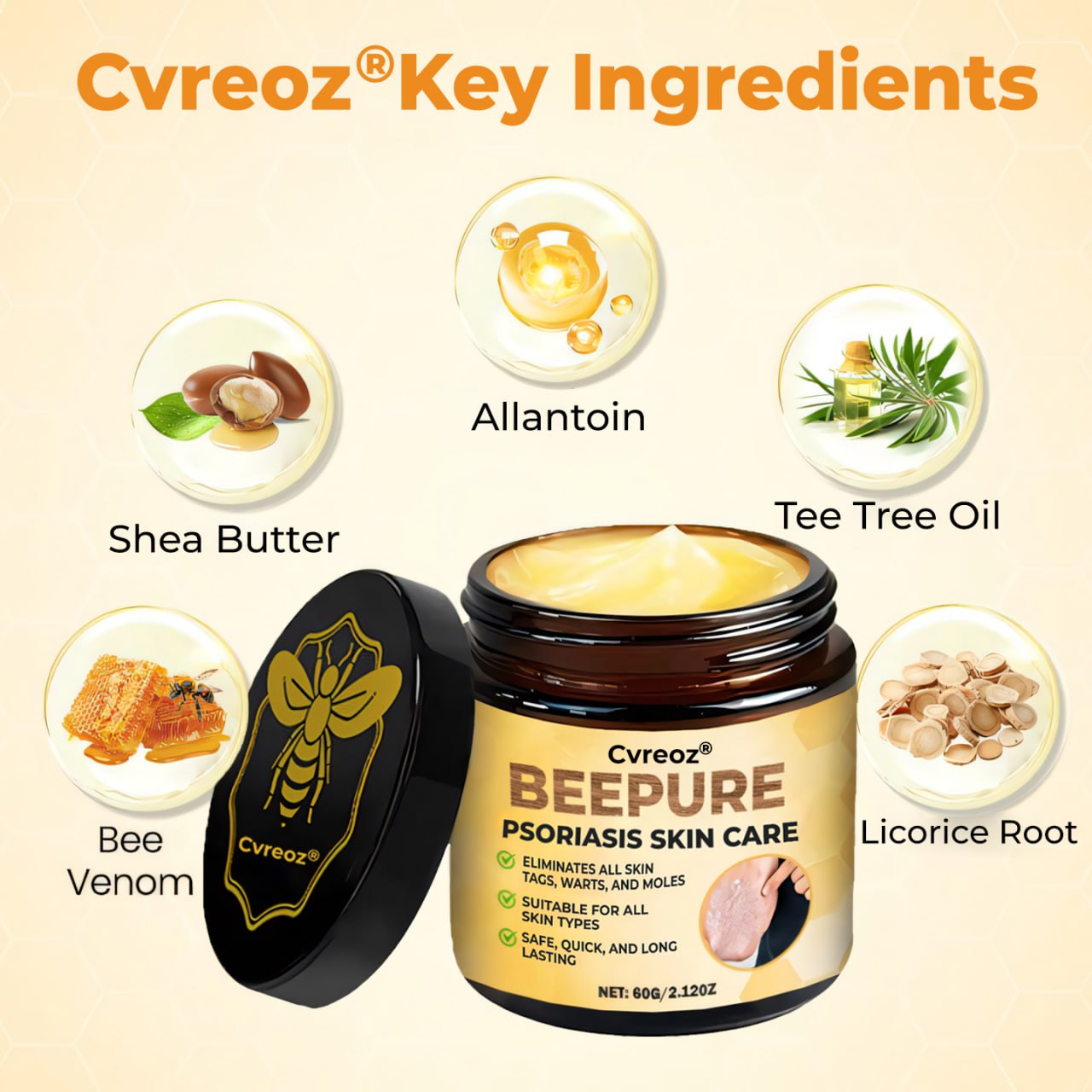 đ„ 60% OFF â CvreozÂź Beepure psoriasis Skin Care