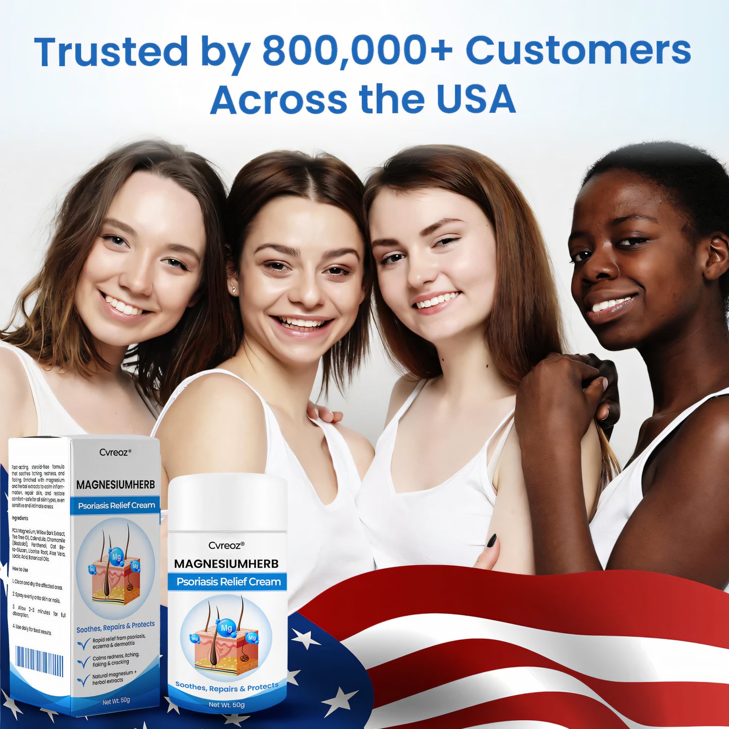 Cvreoz® MagnesiumHerb Psoriasis Relief Cream