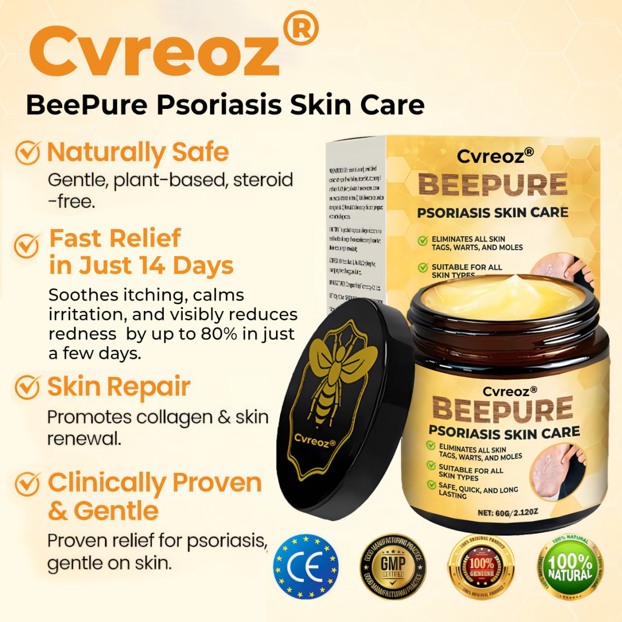 đ„ 60% OFF â CvreozÂź Beepure psoriasis Skin Care