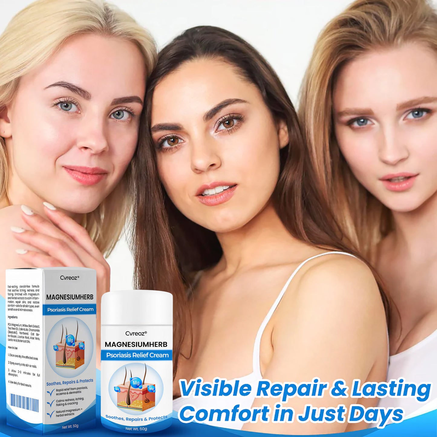 Cvreoz® MagnesiumHerb Psoriasis Relief Cream