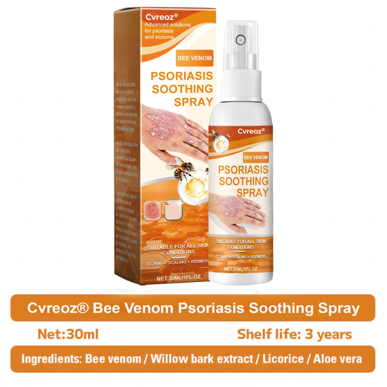 đ„CvreozÂź Bee Venom Psoriasis Soothing Spray đ LIMITED OFFER: 60% OFF đ„