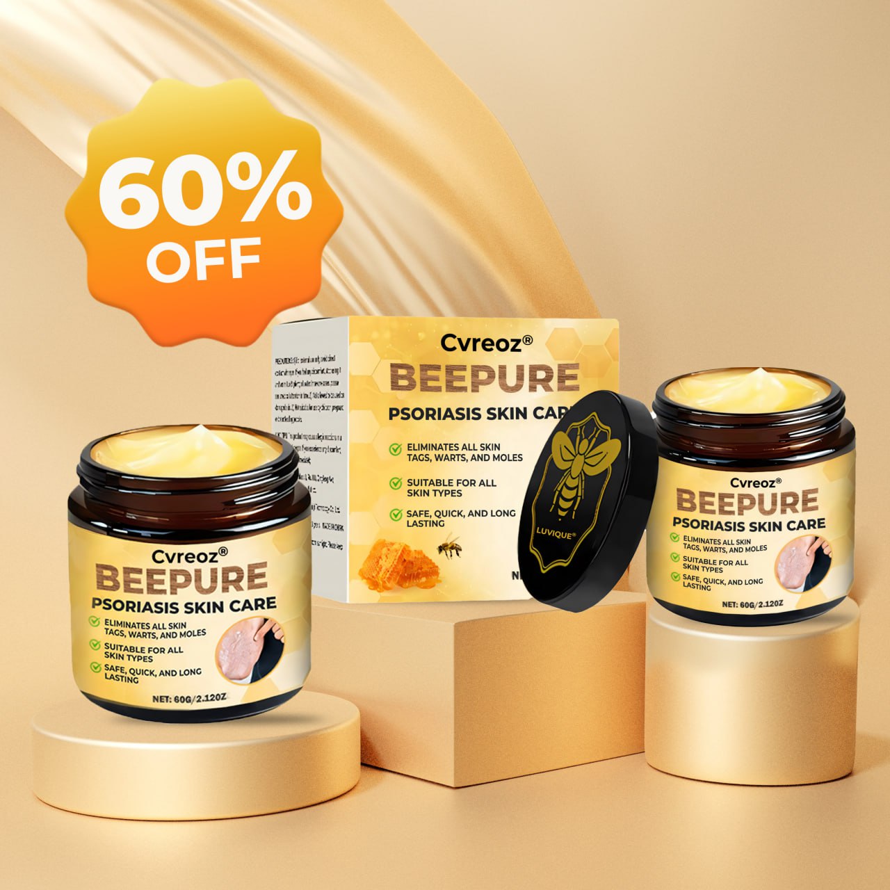 đ„ 60% OFF â CvreozÂź Beepure psoriasis Skin Care