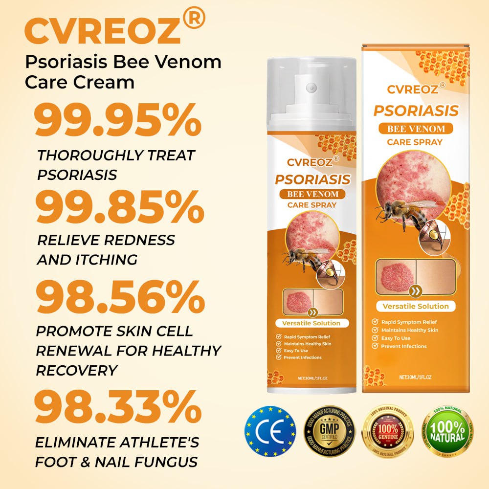 đ LIMITED OFFER 60% OFF đ CvreozÂź Psoriasis Bee Venom Care Spray
