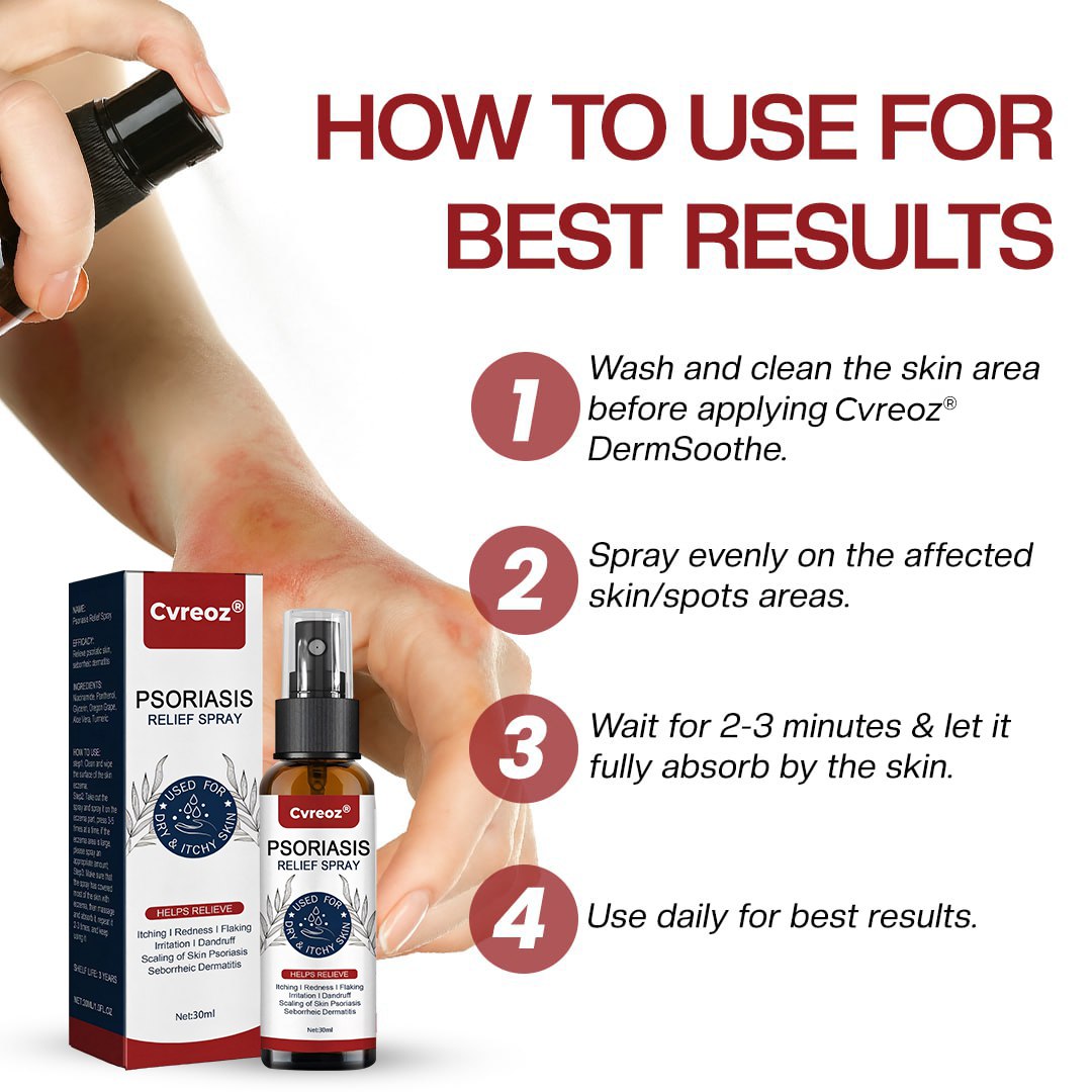 đ LIMITED OFFER: 60% OFF ONLY FOR TODAY đ CvreozÂź DermSoothe Psoriasis Relief Spray