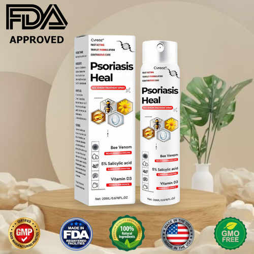 🎉HOT SALE: 60% OFF This Week Only!🔥 Cvreoz®  Psoriasis Heal Bee Venom Treatment Spray