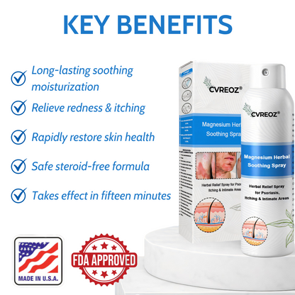 Cvreoz® Magnesium Herbal Psoriasis Spray 👨‍⚕️ FDA Approved