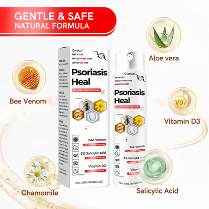 🎉HOT SALE: 60% OFF This Week Only!🔥 Cvreoz®  Psoriasis Heal Bee Venom Treatment Spray