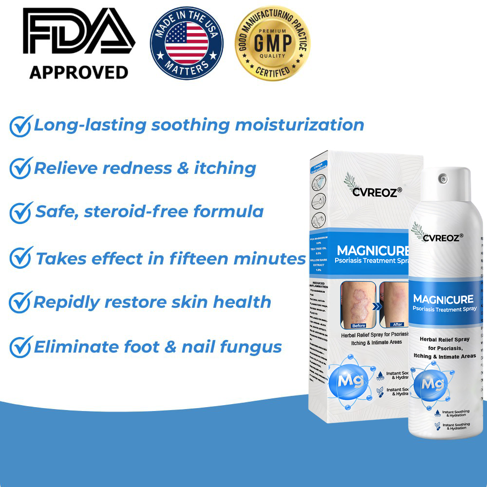 🎉SPECIAL LAUNCH OFFER: 60% OFF This Week Only!🔥 Cvreoz® MagniCure Psoriasis Treatment Spray