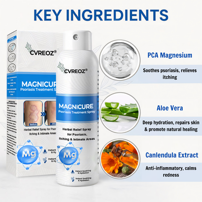🎉SPECIAL LAUNCH OFFER: 60% OFF This Week Only!🔥 Cvreoz® MagniCure Psoriasis Treatment Spray