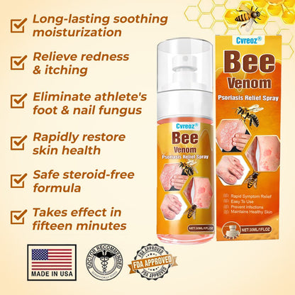 🐝 LIMITED OFFER 60% OFF 💛 Cvreoz® Bee Venom Psoriasis Relief Spray