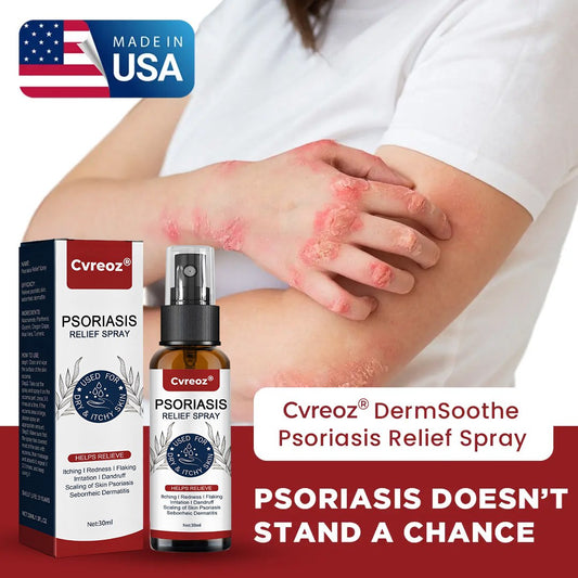 💛 LIMITED OFFER: 60% OFF ONLY FOR TODAY 💛 Cvreoz® DermSoothe Psoriasis Relief Spray