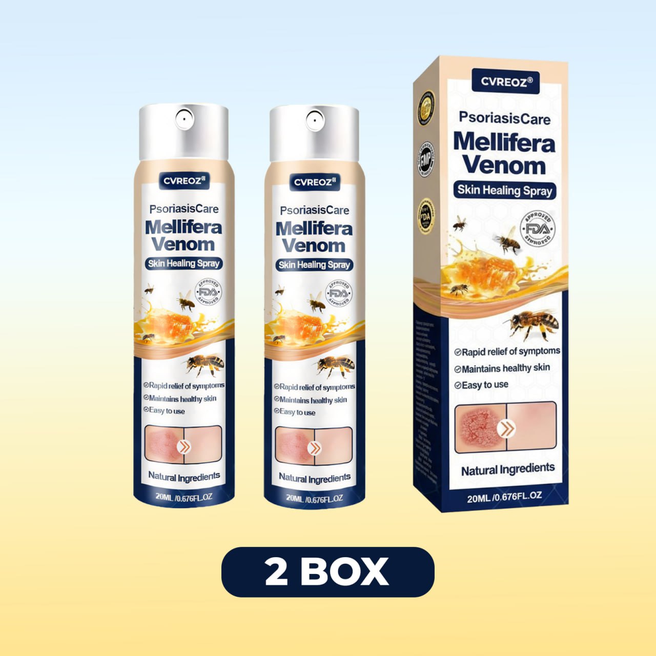 Cvreoz® PsoriasisCare Mellifera Venom Skin Healing Spray (upsell)